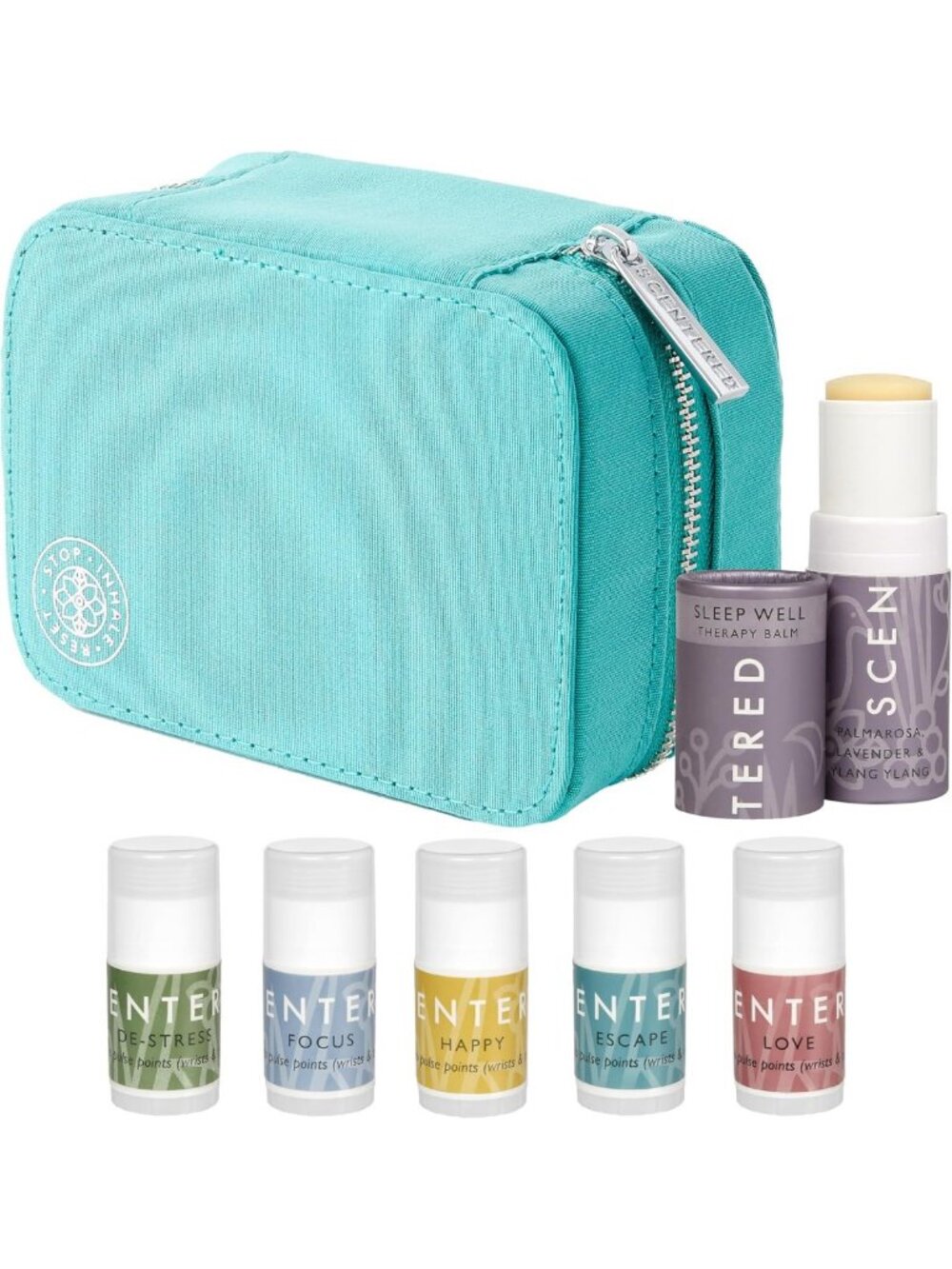 Aromatherapy Gift Set - Essential Oil Roll-On Balms for Sleep, Stress Relief